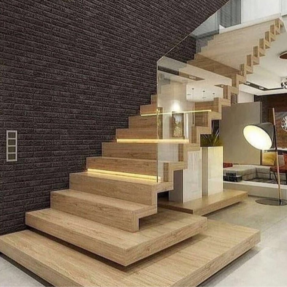 Современная отделка лестниц
