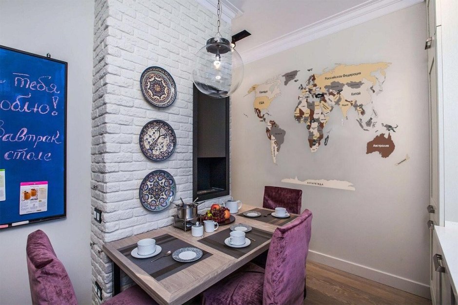 Декор обеденной зоны на кухне