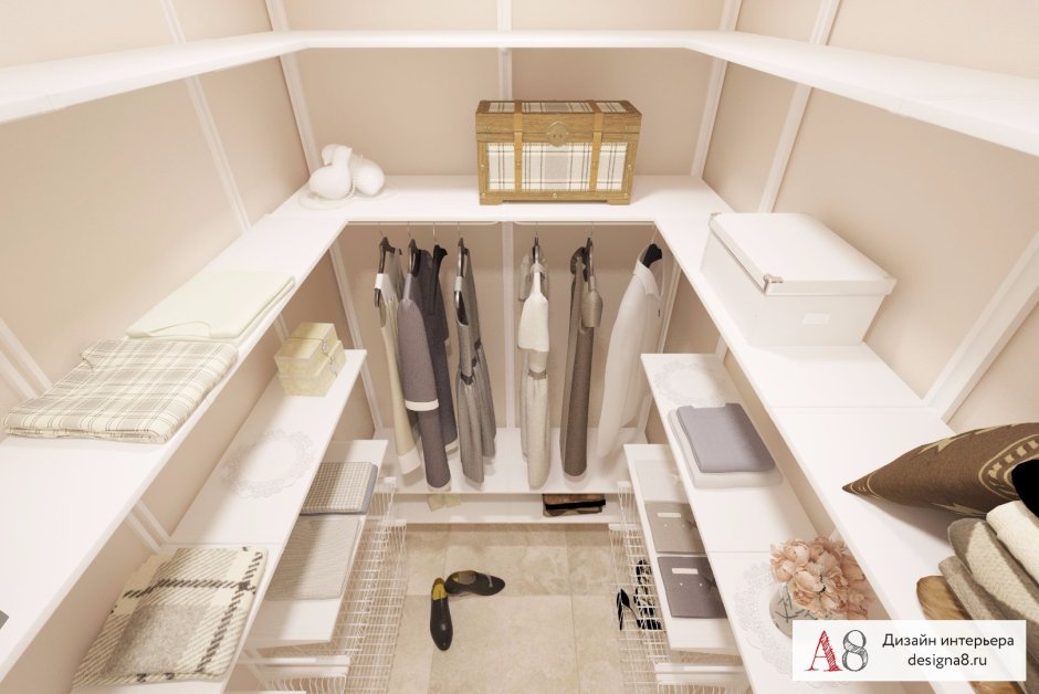 Эргономичные гардеробные комнаты