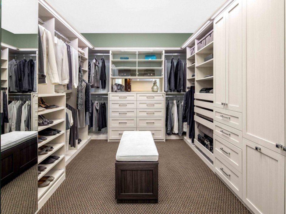 Гардеробная двухцветная