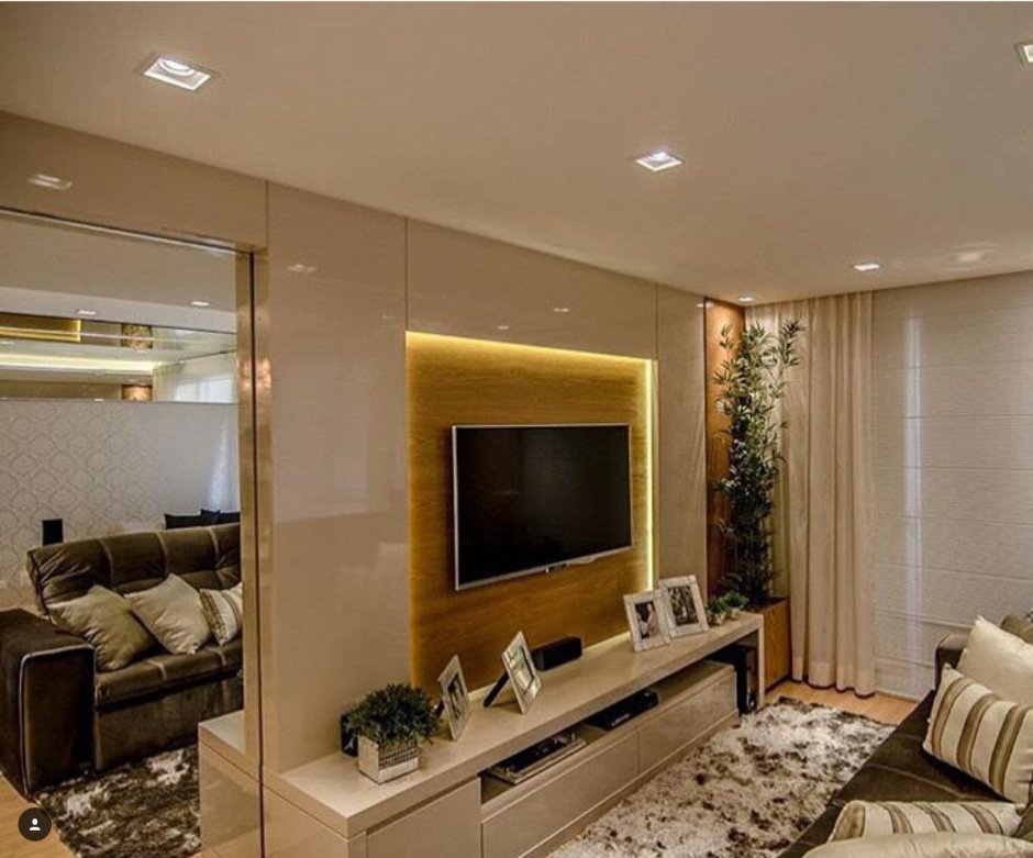 Освещение в зоне телевизора