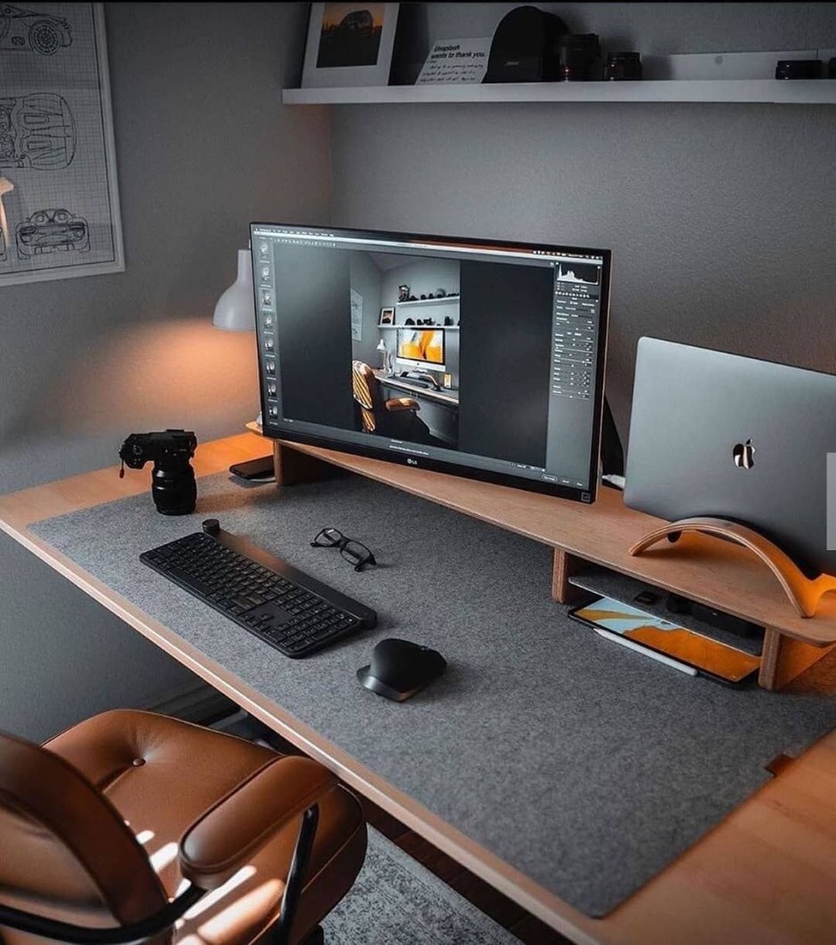 Стол для 2 мониторов ikea