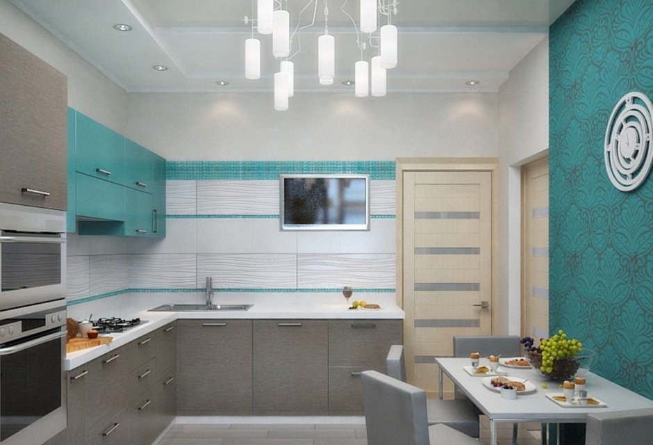 Патина дуб бирюза 7534