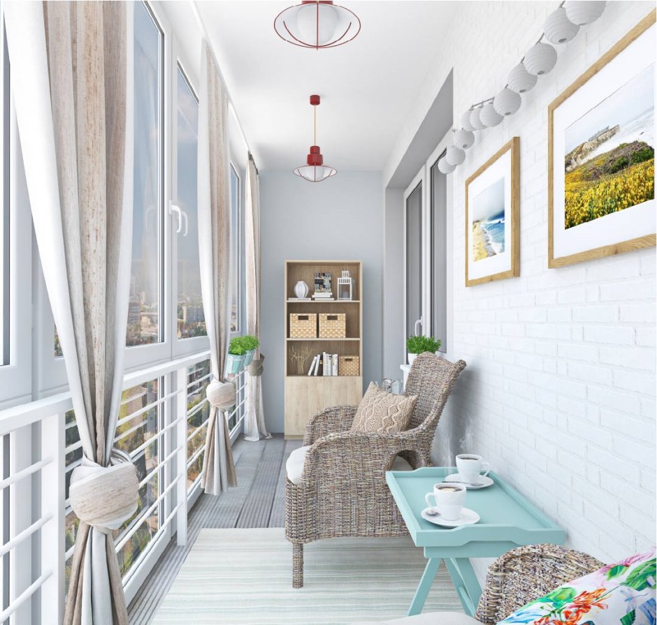 Домашний уют на лоджии