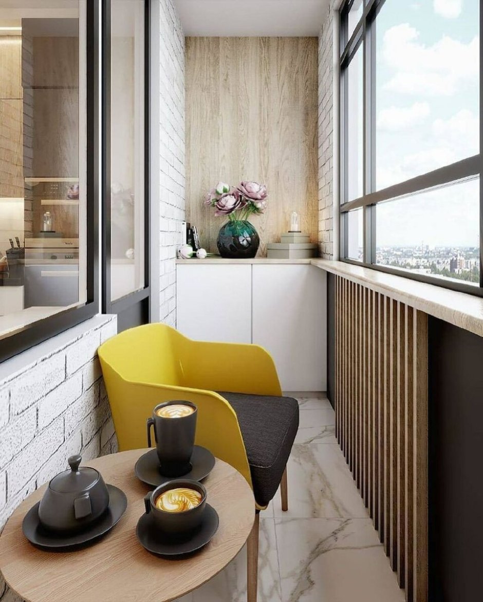 Дизайнерская отделка балкона