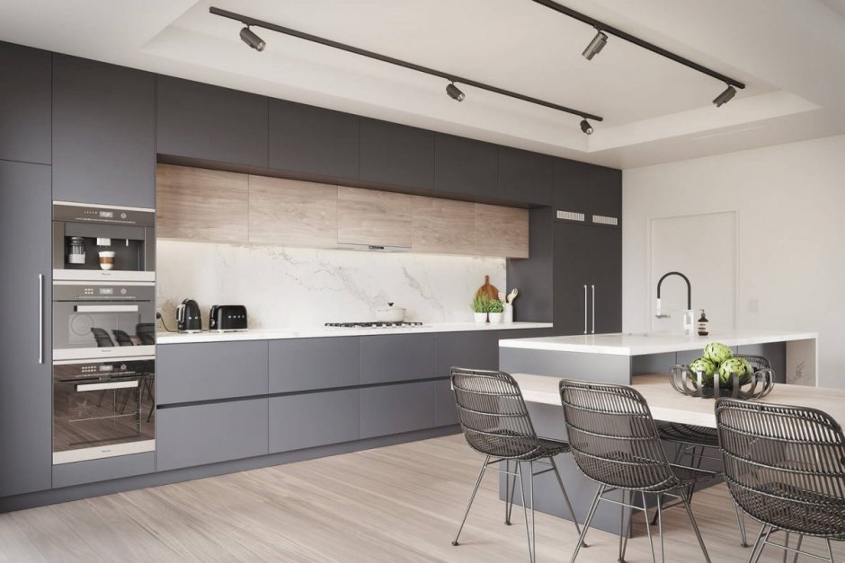 Двухуровневые кухни Алвик