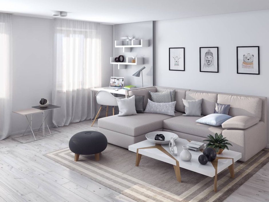 Темные стены в интерьере