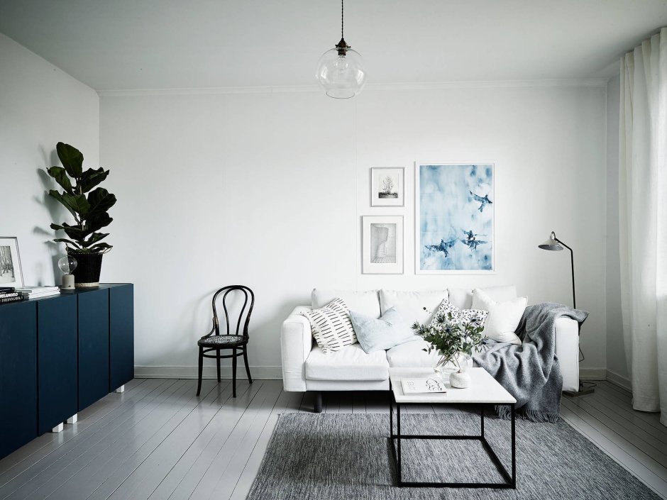 Светло серый интерьер