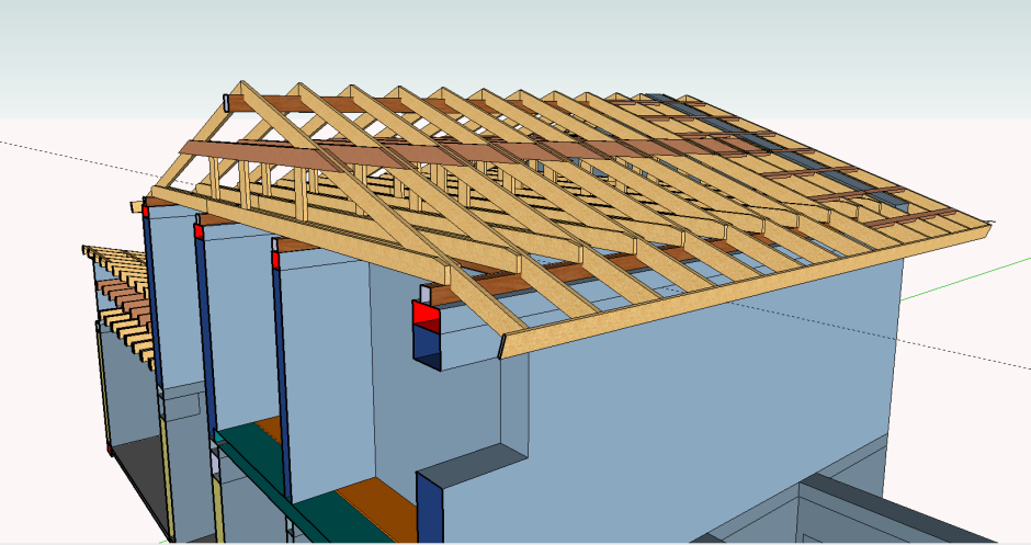 Конструкция односкатной утепленной кровли