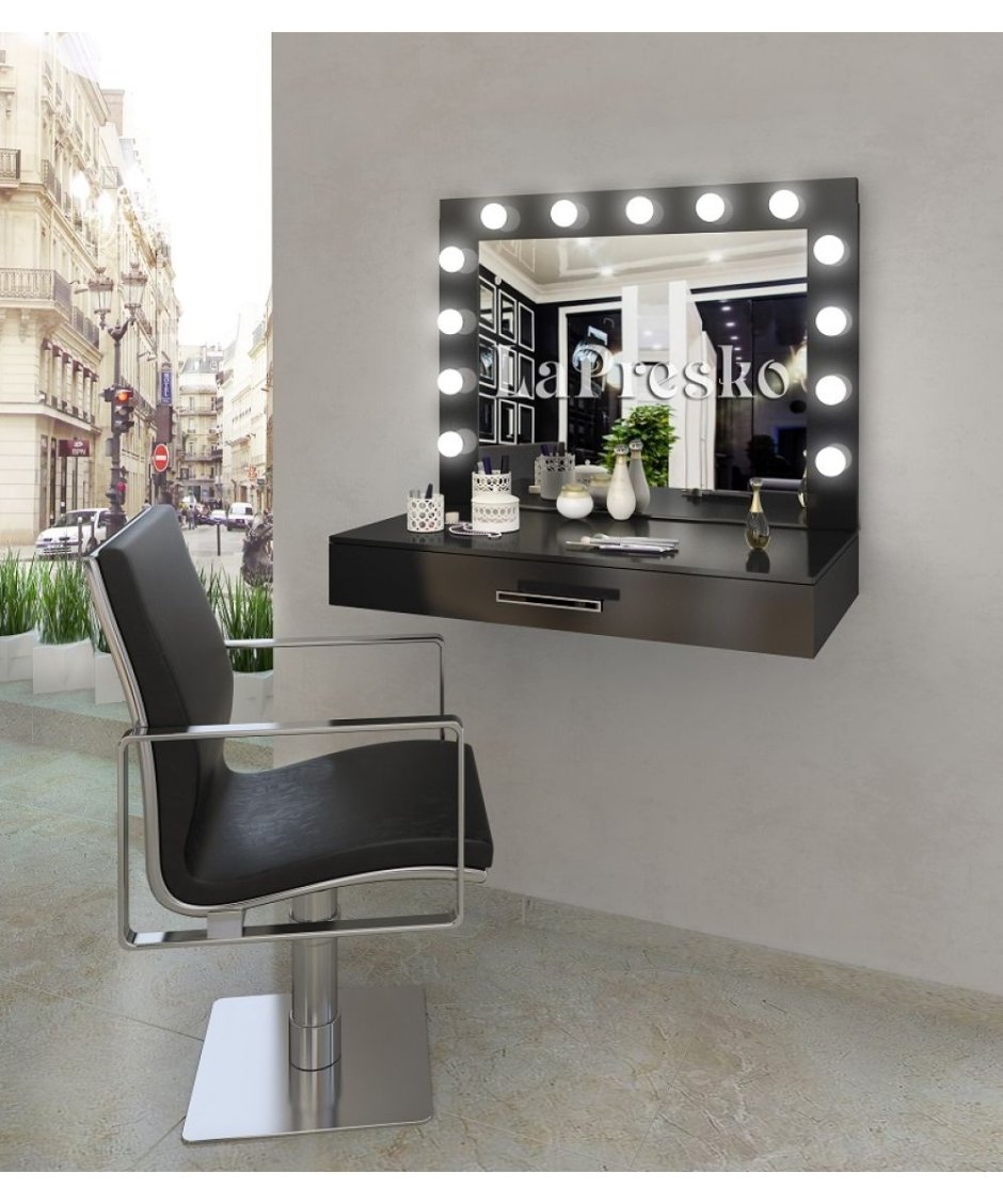 Подвесная тумба с туалетным столиком