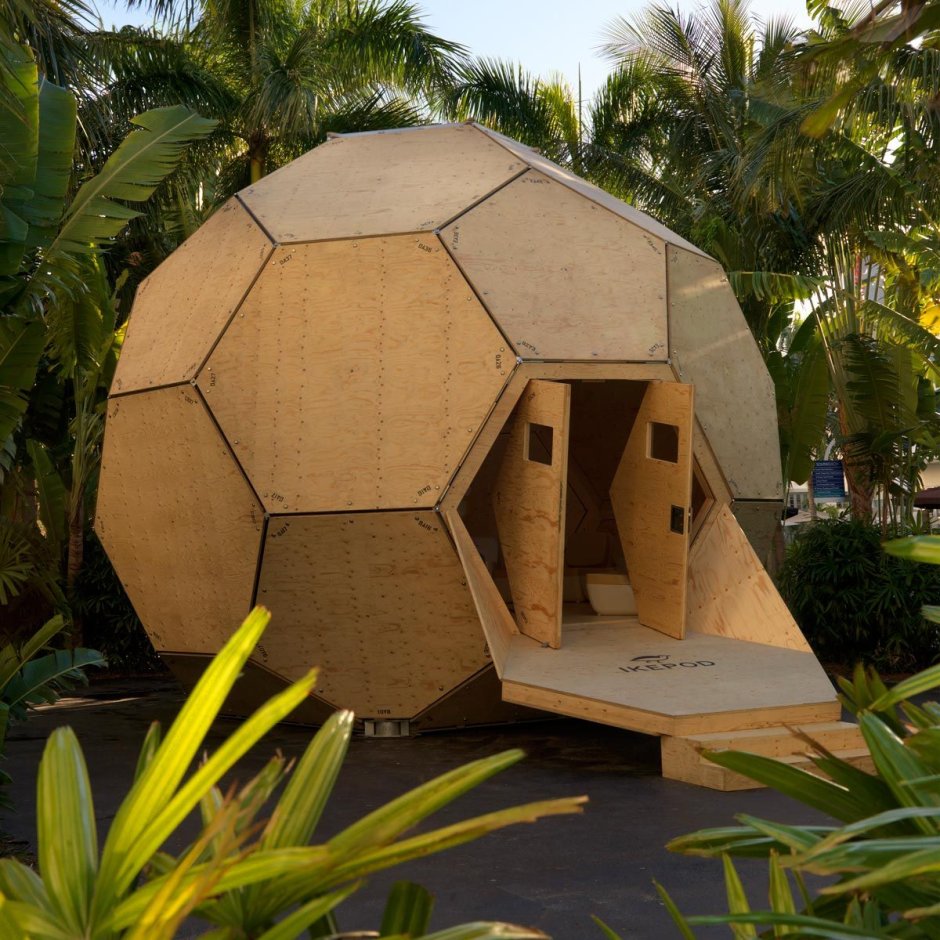 Геокупол из шестиугольников