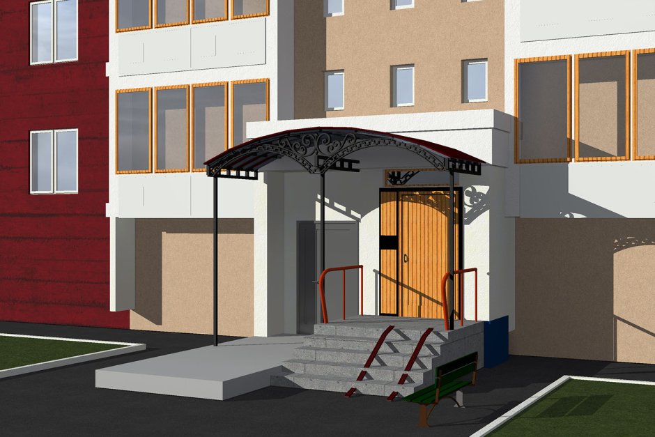 Входная группа жилого здания