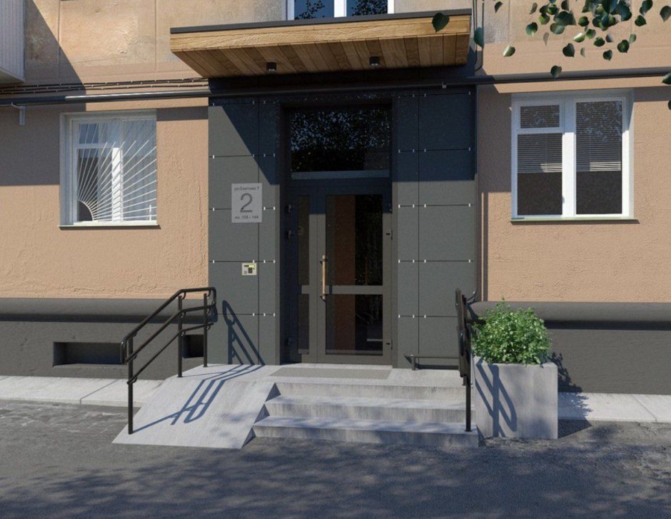 Входная группа в многоквартирном доме