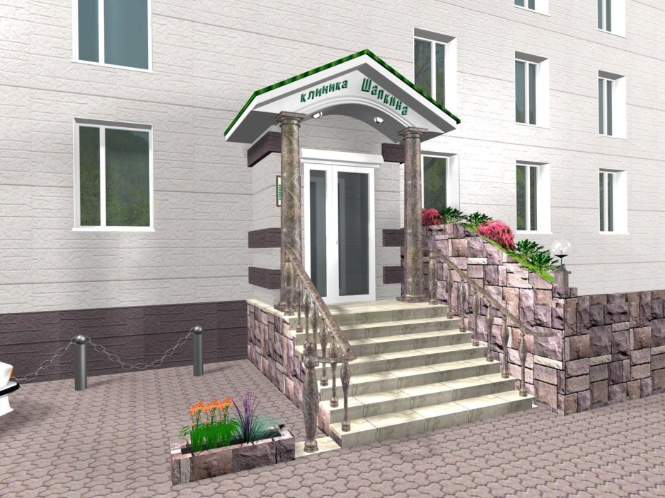 Крыльцо административного здания