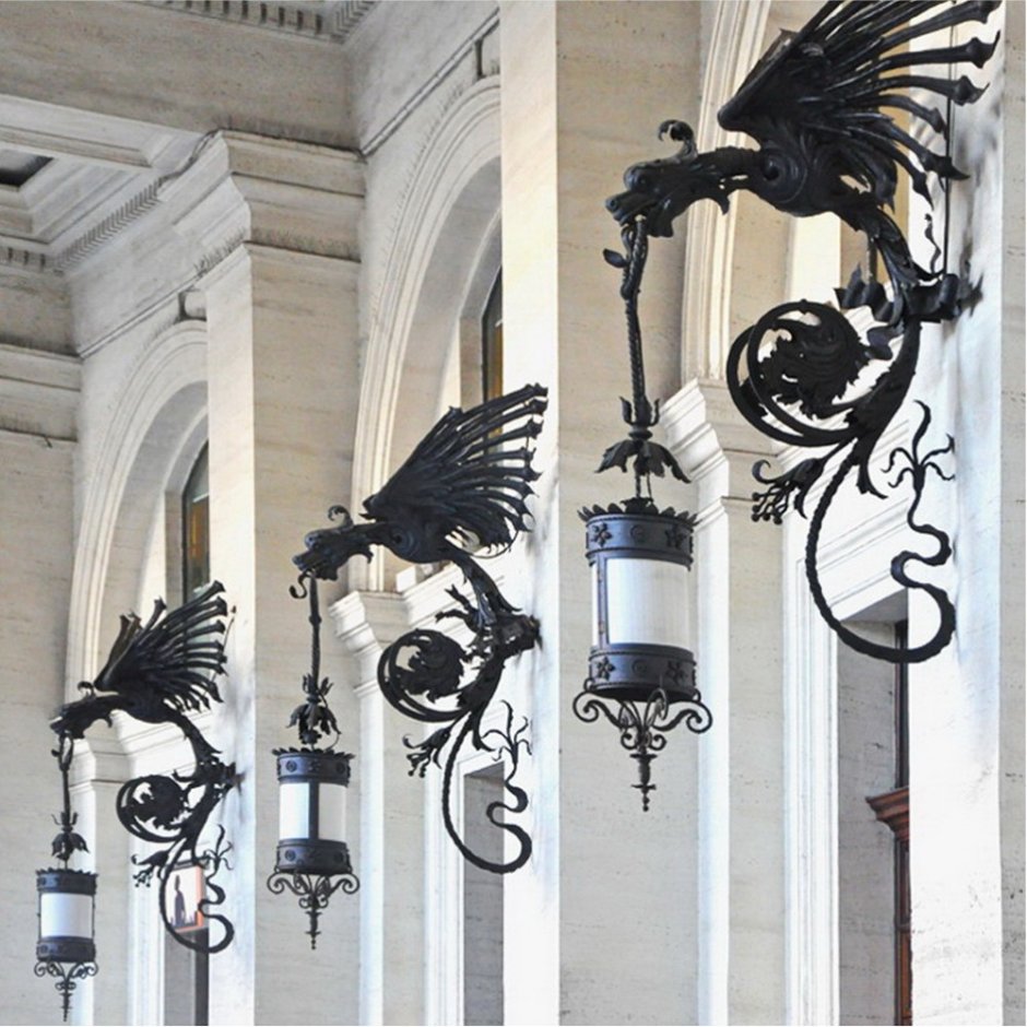 Художественная ковка Готика фонари