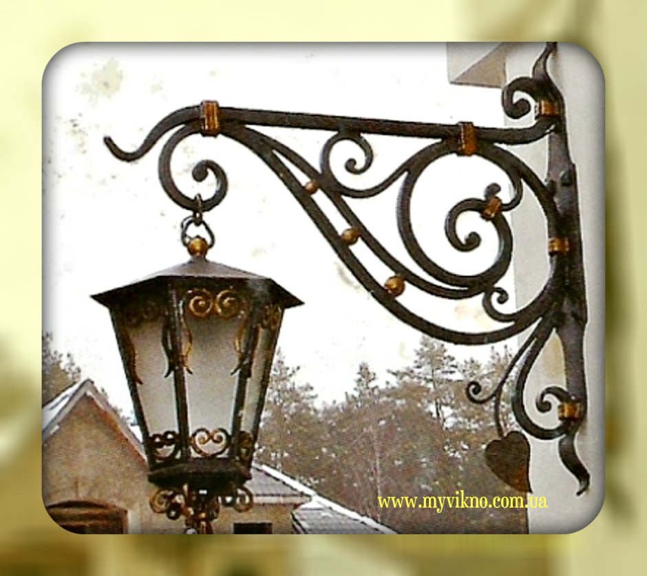 Кованые фонари уличные