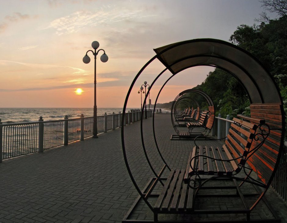 Светлогорск набережная променад