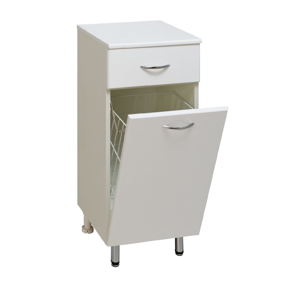 Тумба Runo универсальная 40 с бельевой корзиной