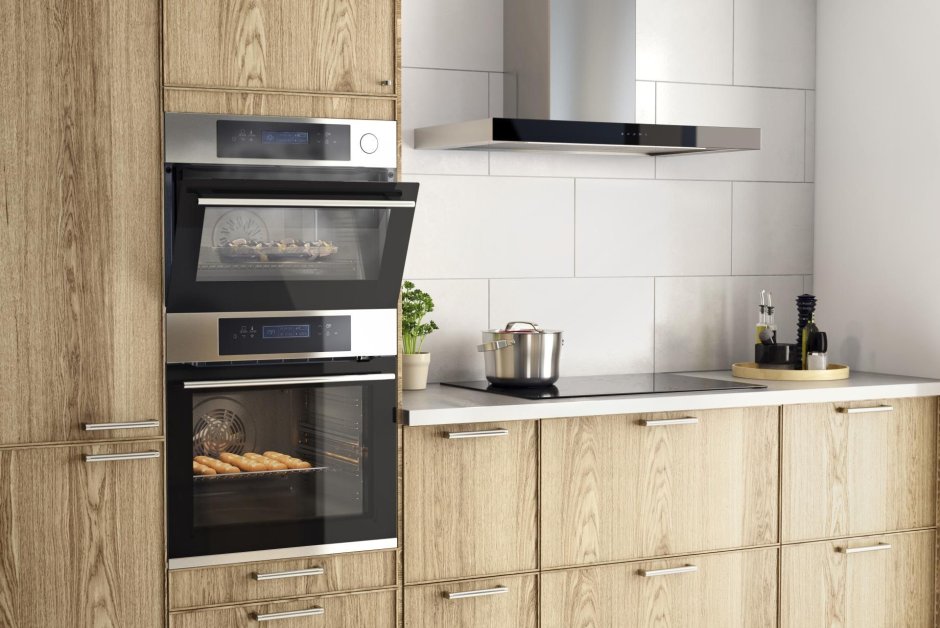 Кухонный гарнитур духовой шкаф наверху