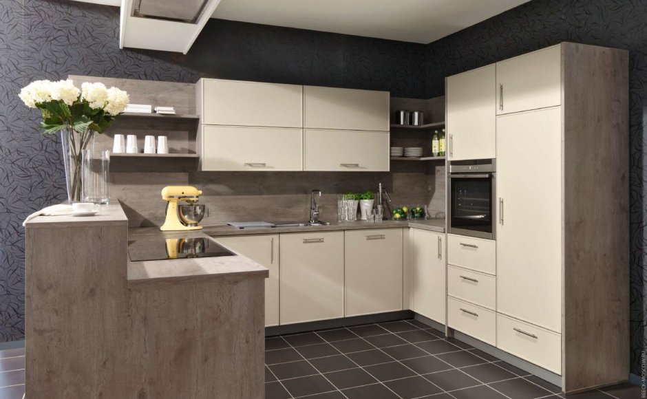 Кухни цвета капучино матовый