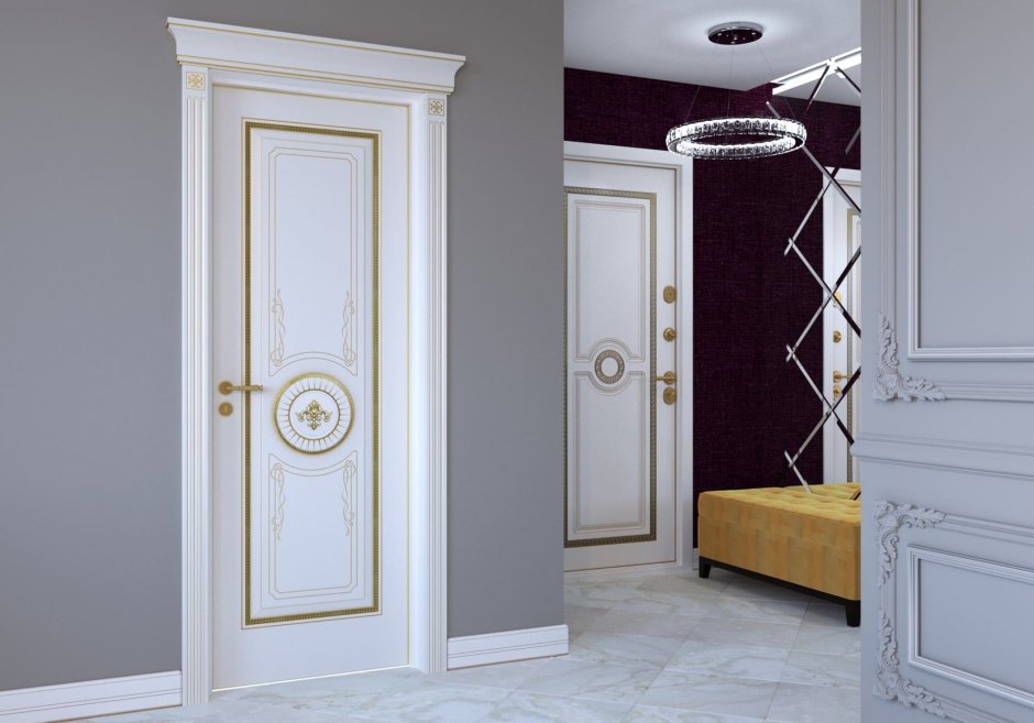 Широкий потолочный плинтус