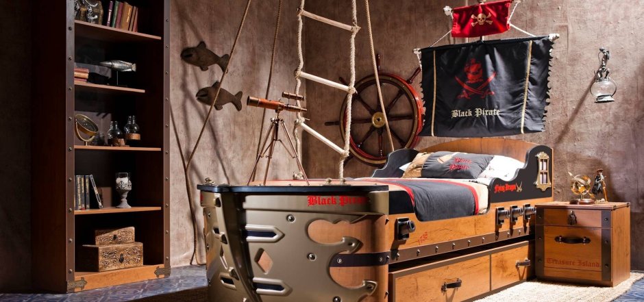 Кровать Cilek Black Pirate