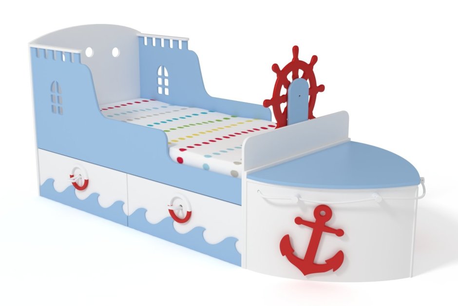 Кровать корабль мягкая