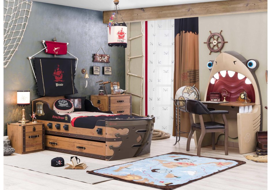 Двухъярусная кровать корабль "Океанский лайнер"