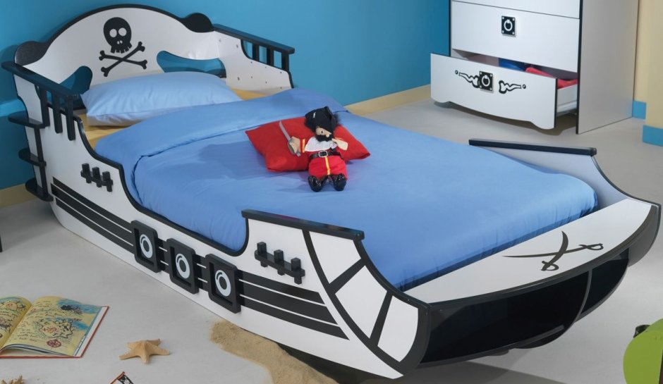 Кровать корабль для девочки