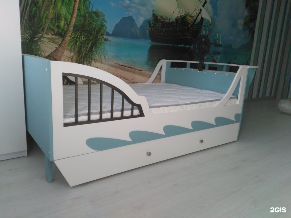 Кровать корабль Pirate, 90x190