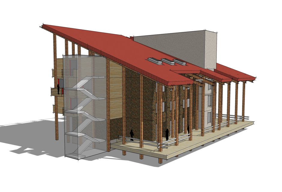 Revit каркасный дом