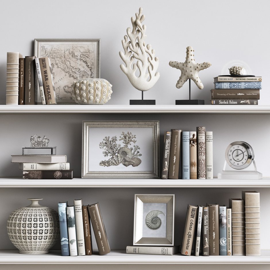 Полки на стену в интерьере