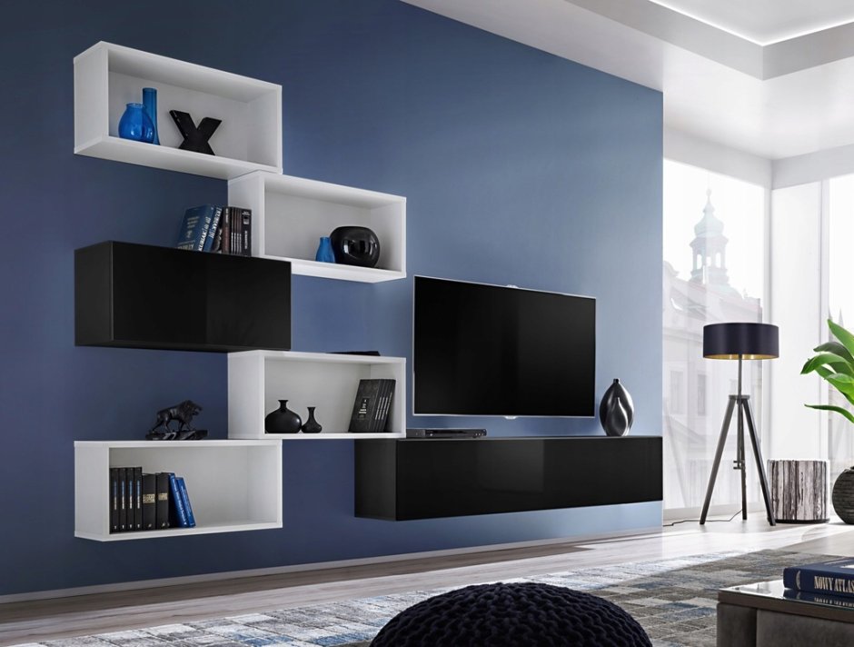 Полки на стену в интерьере