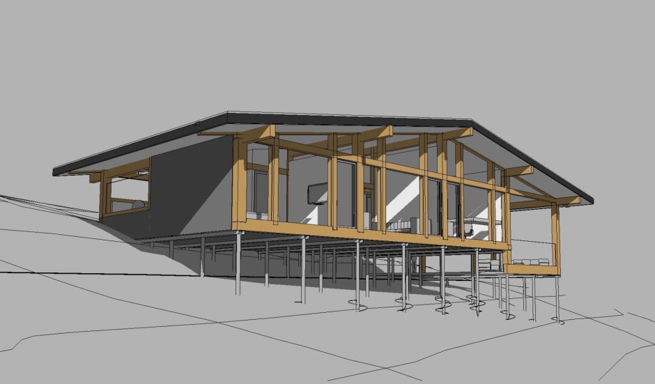 Конструкция односкатной утепленной кровли