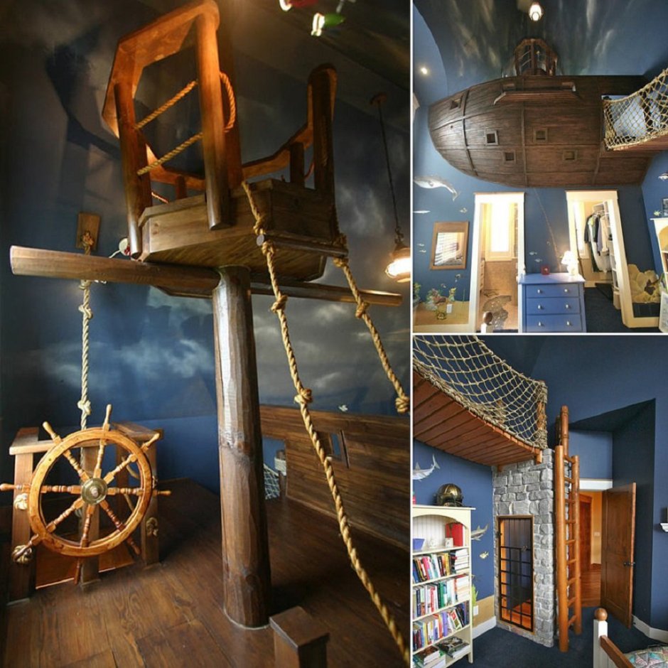 Интерьер в стиле пиратского корабля