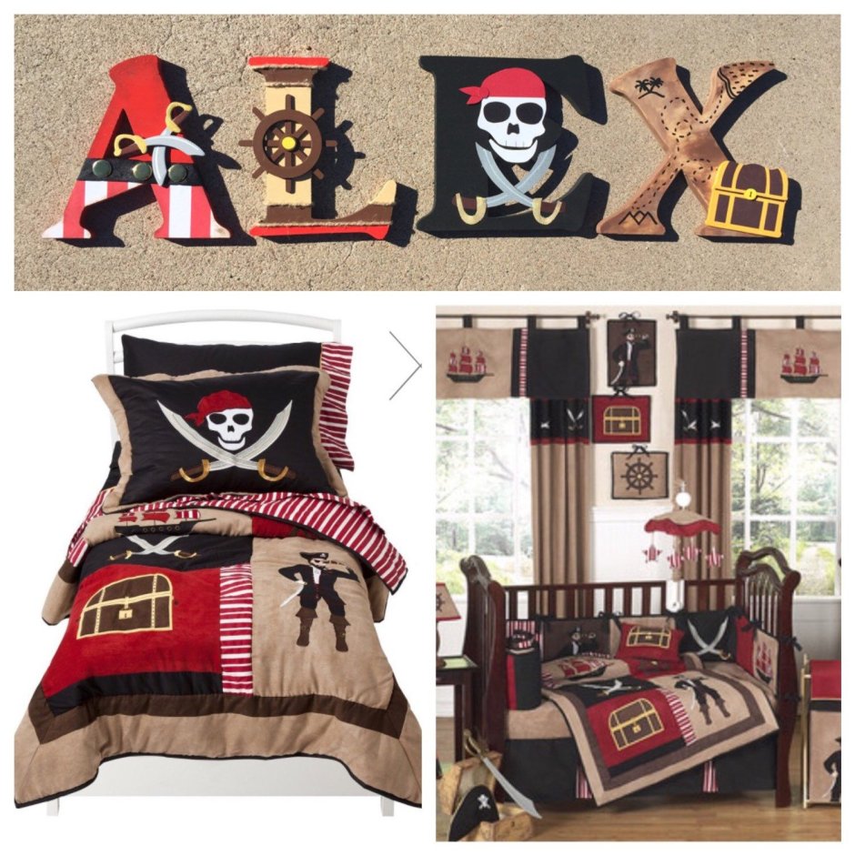 Декор для детской комнаты в пиратском стиле