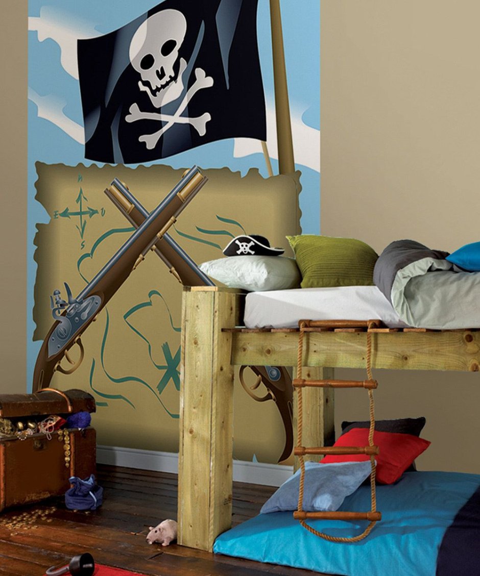 Комната в пиратском стиле для девочки