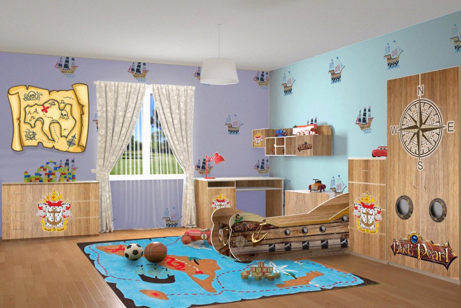 Детская комната по пиратов