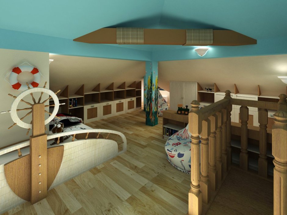 Баня в морском стиле