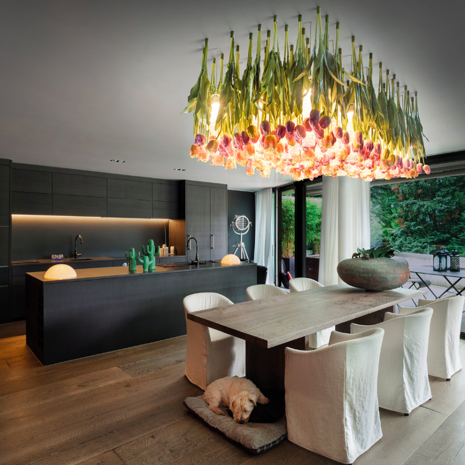 Подвесные композиции из цветов