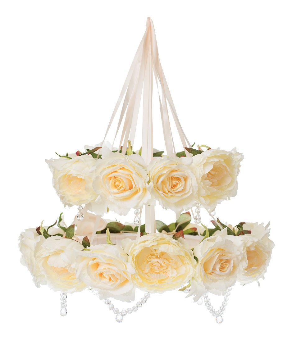 Люстра с розами