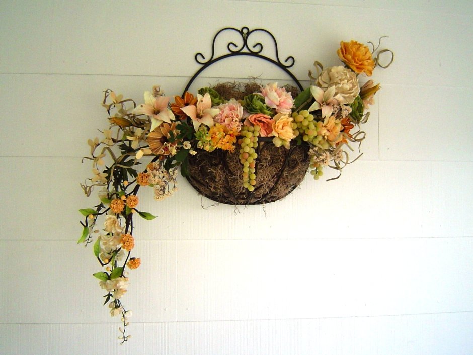 Цветы свисающие с потолка