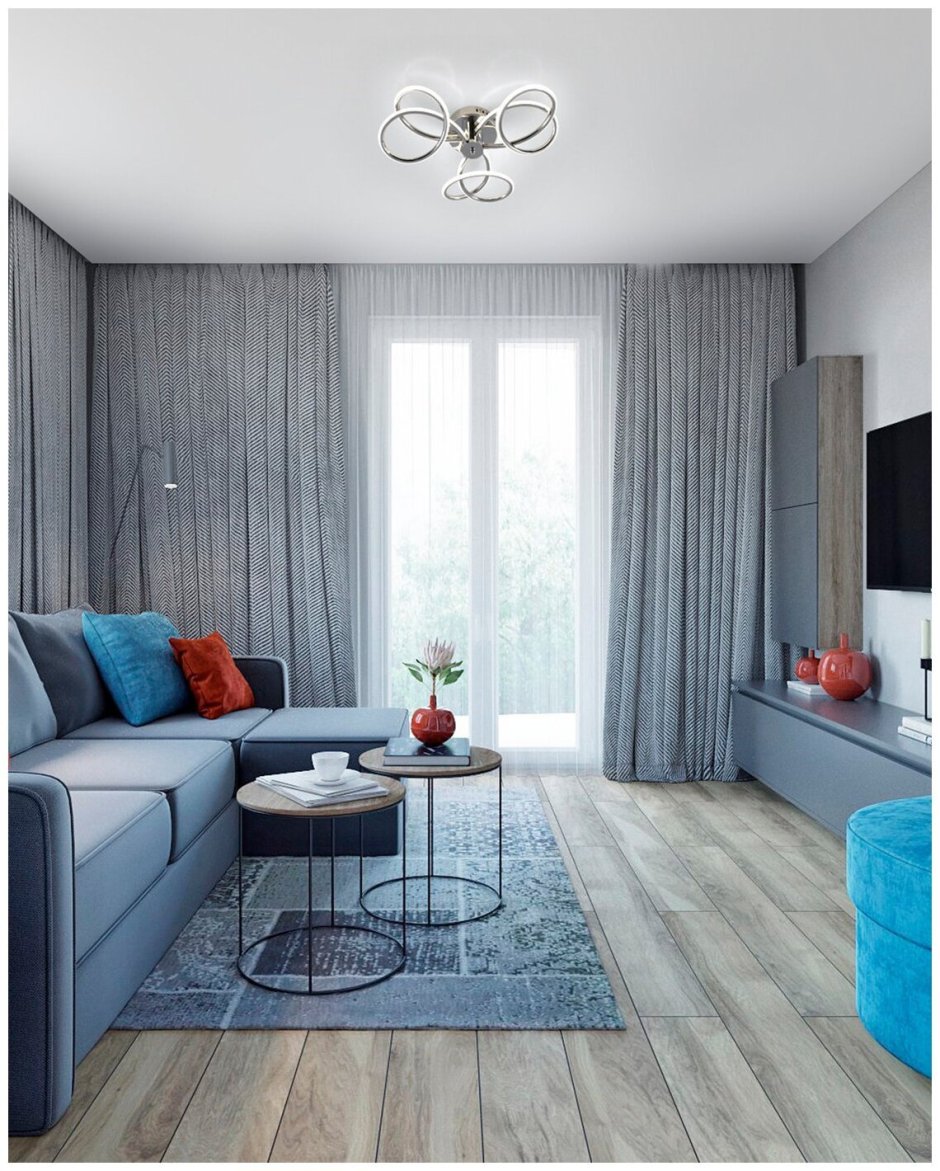 Синяя гостиная Неоклассика