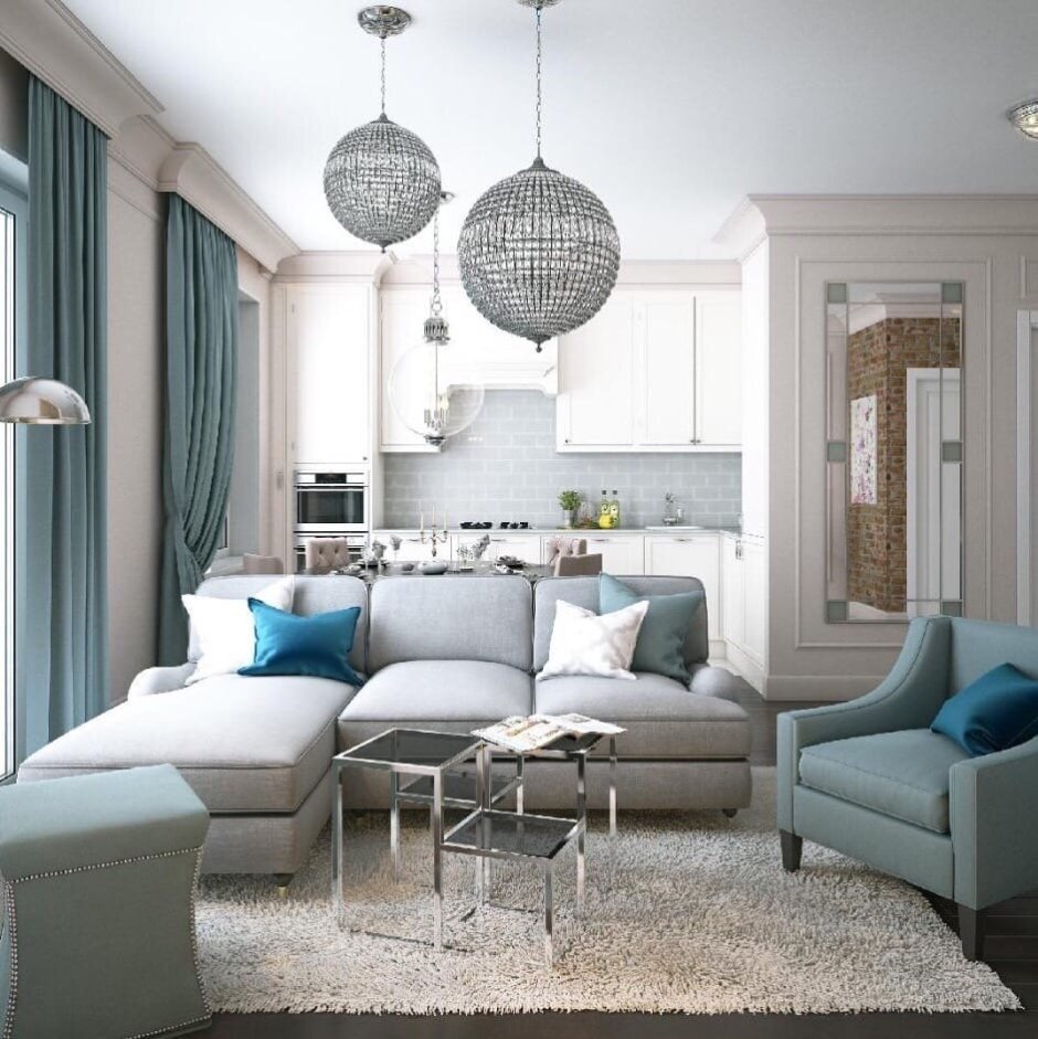 Фотообои в интерьере квартиры студии