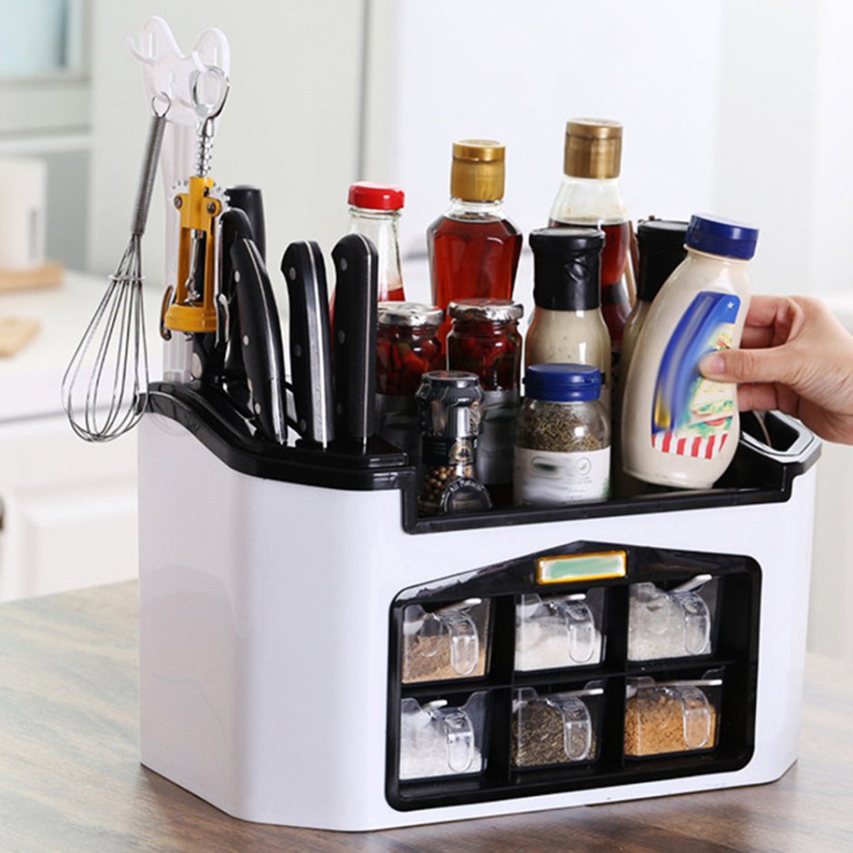 Стеллаж для кухонной утвари и специй clean Kitchen necessities-bos JM-603