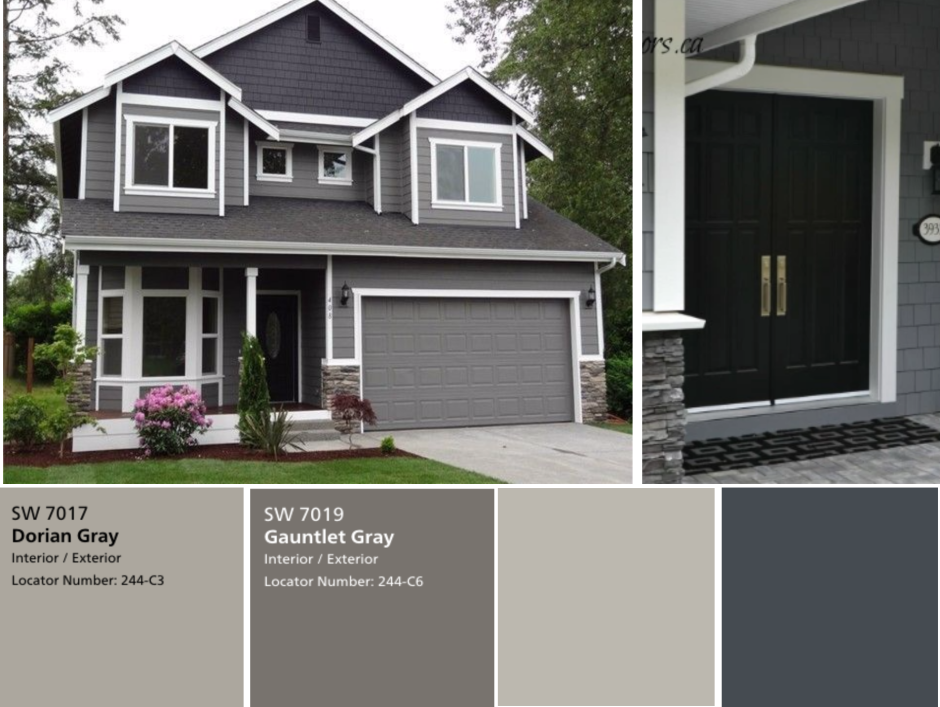 Серая краска для фасада