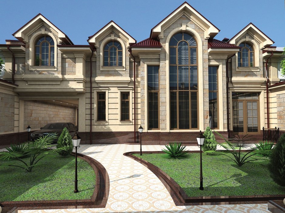 Узбекистон уйлари фасад