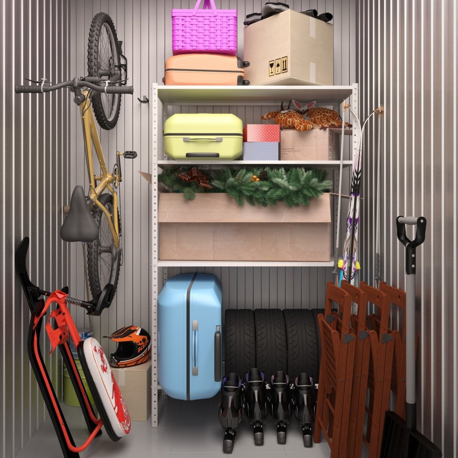 Хранение вещей в кладовке