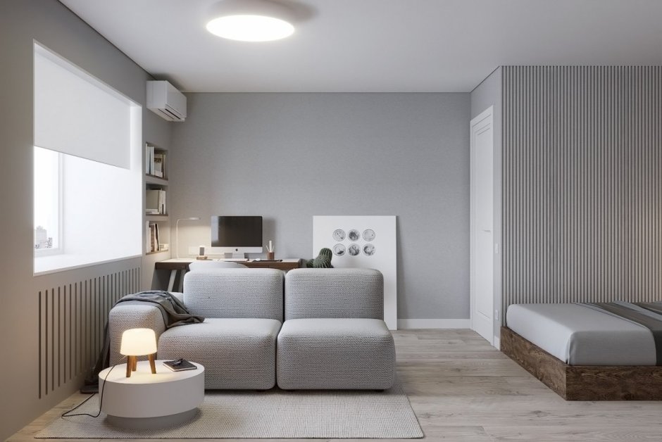 Минимализм в интерьере однокомнатной квартиры