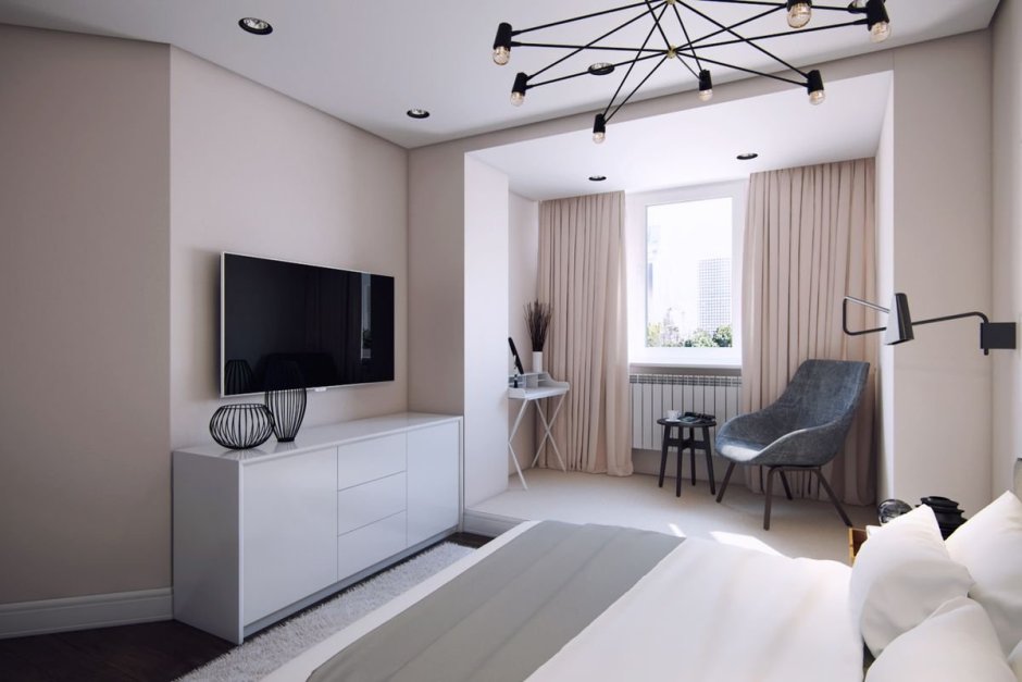 Минимализм в интерьере малогабаритной комнаты